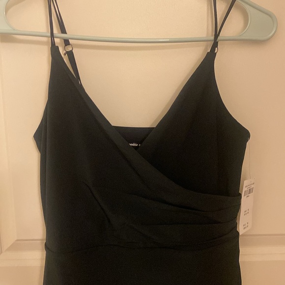 Black Abercrombie athletic wrap dress - Picture 2 of 3
